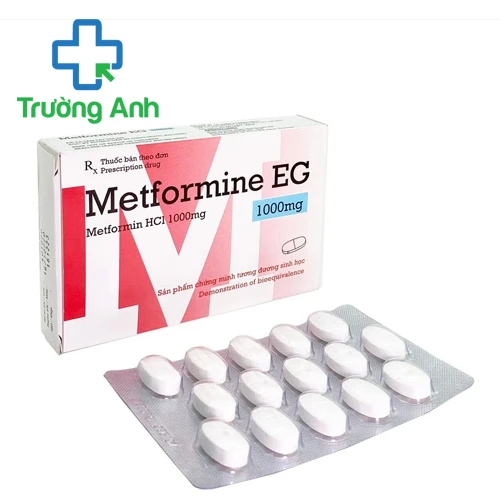Metformine EG 1000mg Pymepharco - Điều trị bệnh đái tháo đường