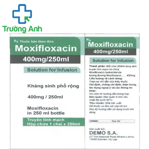 Moxifloxacin 400mg/250ml Solution for Infusion - Thuốc điều trị nhiễm khuẩn hiệu quả