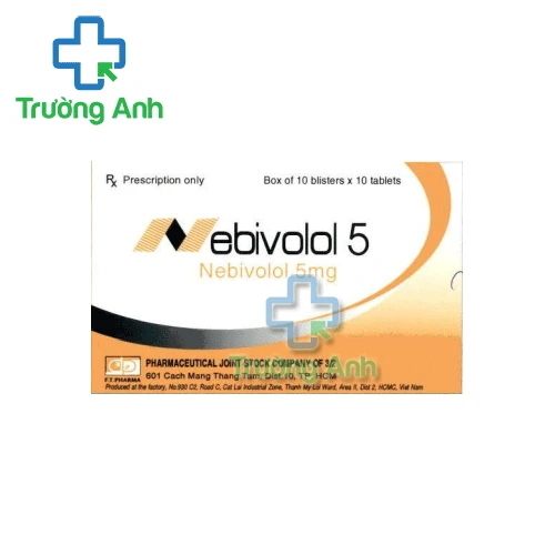 Nebivolol 5 F.T.Pharma (30 viên) - Thuốc điều trị tăng huyết áp