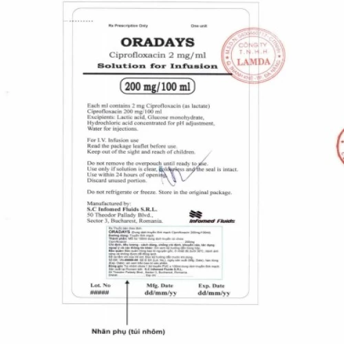 Oradays - Thuốc điều trị nhiễm khuẩn hiệu quả của Romania