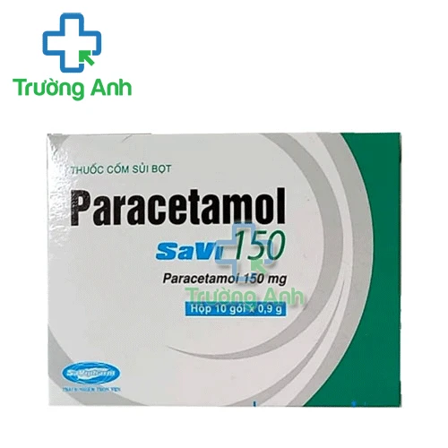 Paracetamol SaVi 150 - Thuốc giảm đau, hạ sốt hiệu quả