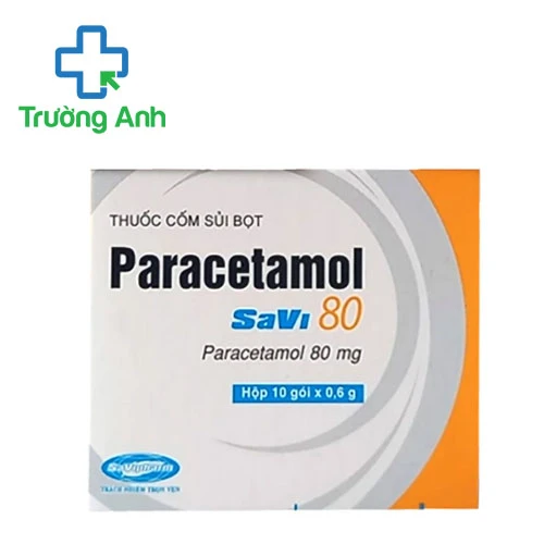 Paracetamol SaVi 80 - Giúp giảm đau hạ sốt hiệu quả