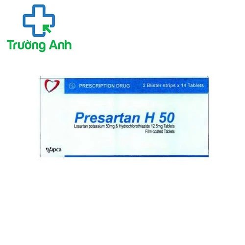Presartan H 50 - Điều trị tăng huyết áp hiệu quả của Ấn Độ