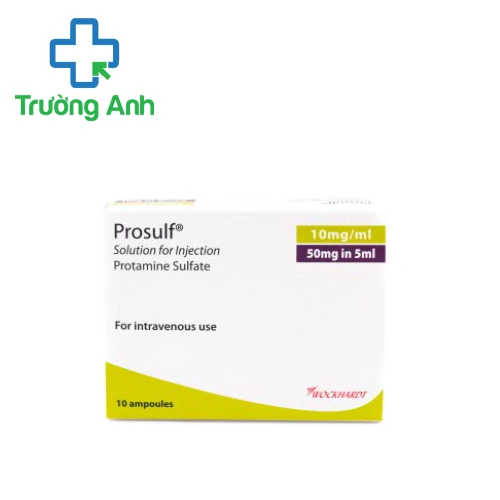 Prosulf 10mg/ml - Thuốc giải độc khi dùng quá liều heparin