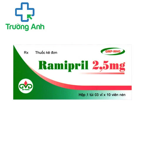 Ramipril 2,5mg - Thuốc điều trị tăng huyết áp của MD Pharco