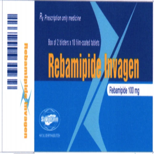 Rebamipide Invagen (Viên nén bao phim) - Điều trị loét dạ dày hiệu quả