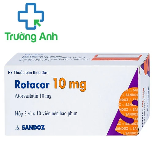 Rotacor 10mg - Thuốc điều trị giảm cholesterol hiệu quả
