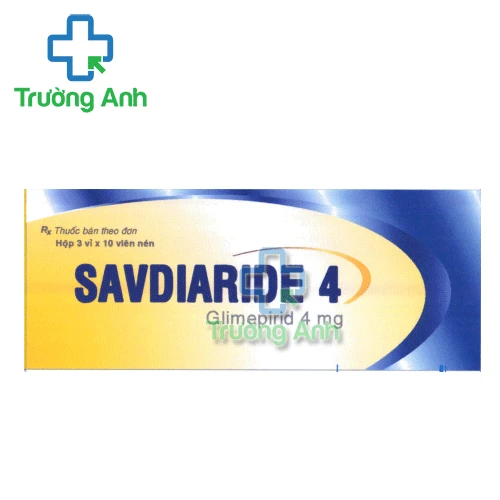 Savdiaride 4 Savipharm - Điều trị đái tháo đường type 2 hiệu quả