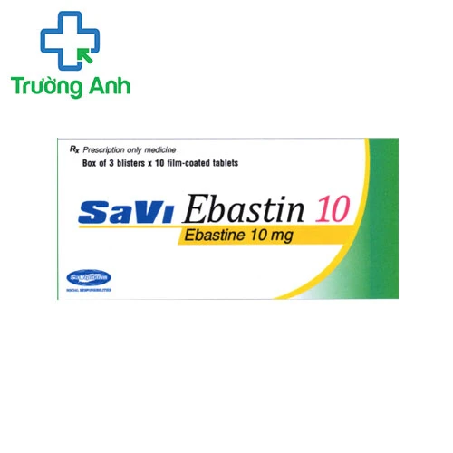 SaVi Ebastin 10 - Điều trị viêm mũi dị ứng, mề đay hiệu quả