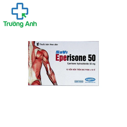 Savi Eperisone 50 - Điều trị cải thiện triệu chứng tăng trương lực