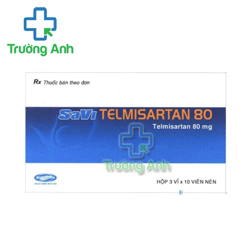 SaVi Telmisartan 80 - Điều trị tăng huyết áp hiệu quả