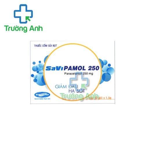 SaViPamol 250 Savipharm - Điều trị hạ sốt, giảm đau hiệu quả