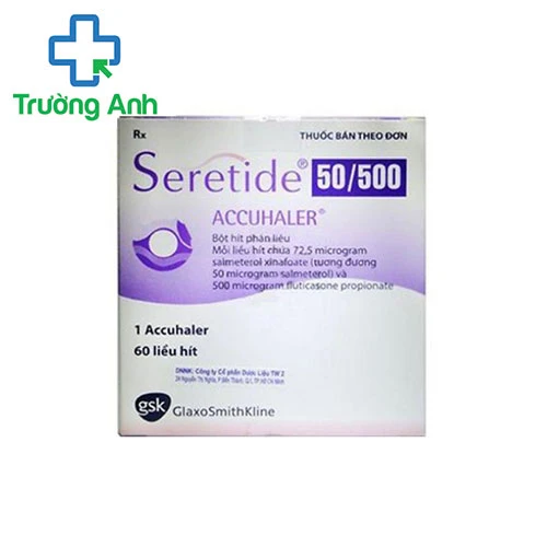 Seretide Accuhaler 50/500mcg - Điều trị tắc nghẽn đường dẫn khí