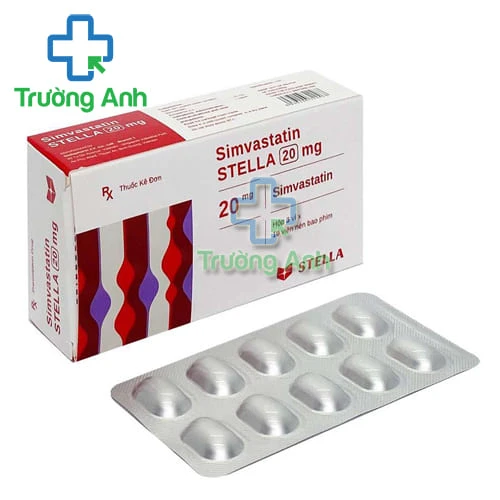 Simvastatin Stella 20mg - Điều trị tăng cholesterol huyết hiệu quả