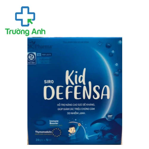 Siro Kid Defensa (thymomodulin) - Hỗ trợ điều trị các bệnh nhiễm khuẩn đường hô hấp