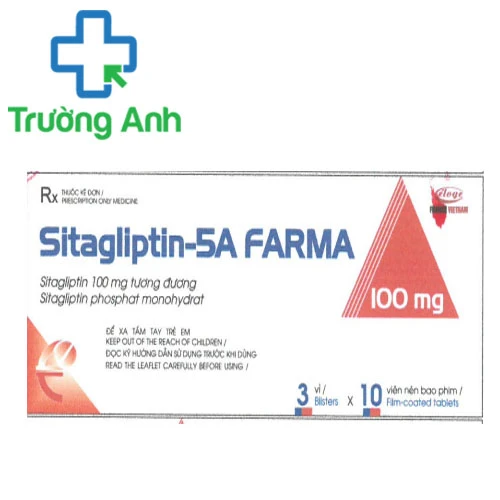 Sitagliptin-5A FARMA 100mg - Thuốc điều trị đái tháo đường hiệu quả