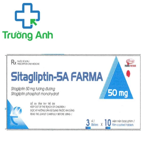 Sitagliptin-5A Farma 50mg - Thuốc chữa đái tháo đường