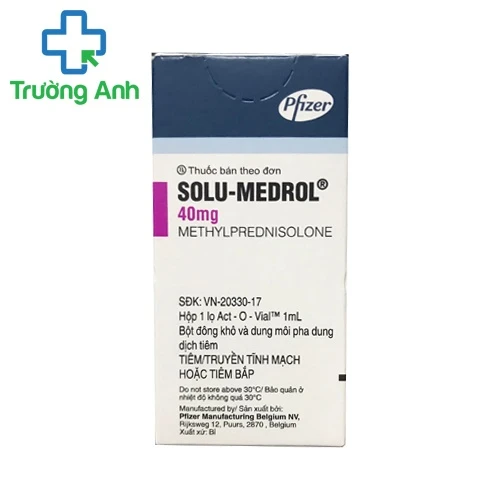 Solu - Medrol 40mg - Thuốc chống viêm và giảm miễn dịch hiệu quả của Bỉ