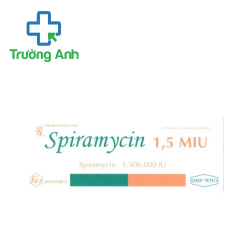 Spiramycin 1,5 MIU Khapharco - Thuốc điều trị bệnh nhiễm khuẩn