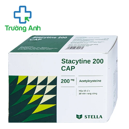Stacytine 200 Cap Stellapharm - Thuốc trị viêm phế quản