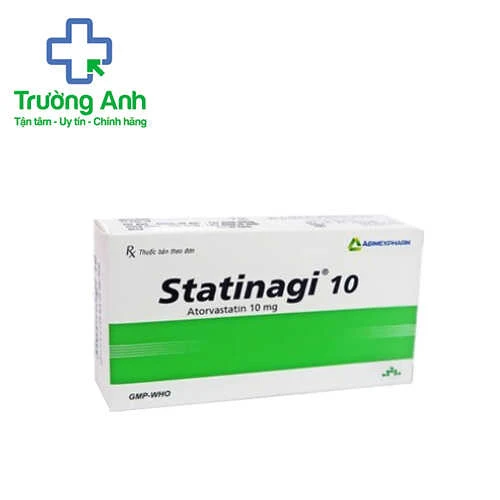 Statinagi 10 - Điều trị tăng cholesterol máu, xơ vữa động mạch