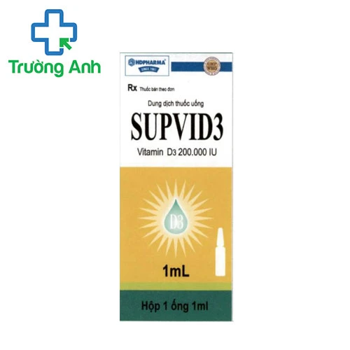 Supvid3 - Dự phòng và điều trị thiếu Vitamin D hiệu quả