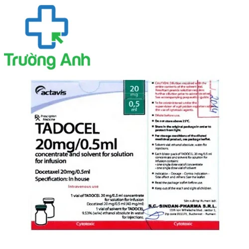 Tadocel 20mg/0,5ml - Thuốc điều trị ung thư di căn vú hiệu quả