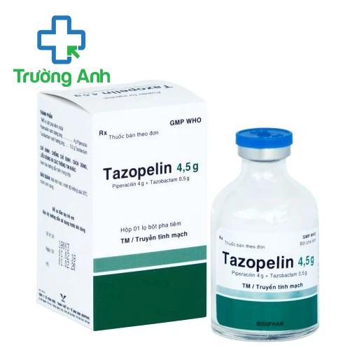Tazopelin 4,5g - Thuốc điều trị bệnh nhiễm khuẩn của Bidiphar