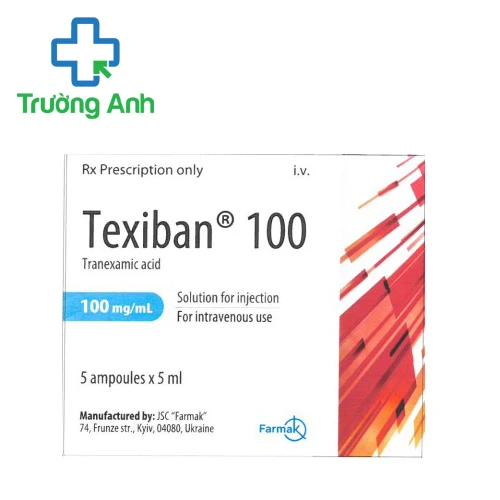 Texiban 100 - Thuốc điều trị xuất huyết bất thường của Farmak