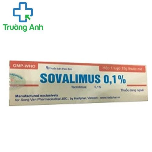 Sovalimus 0,1% - Thuốc bôi da điều trị chàm hiệu quả của Hadiphar