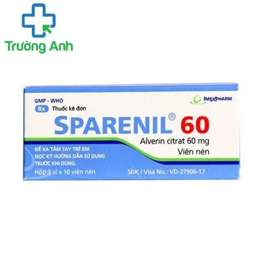 Sparenil 60 - Thuốc điều trị co thắt cơ trơn đường tiêu hóa hiệu quả