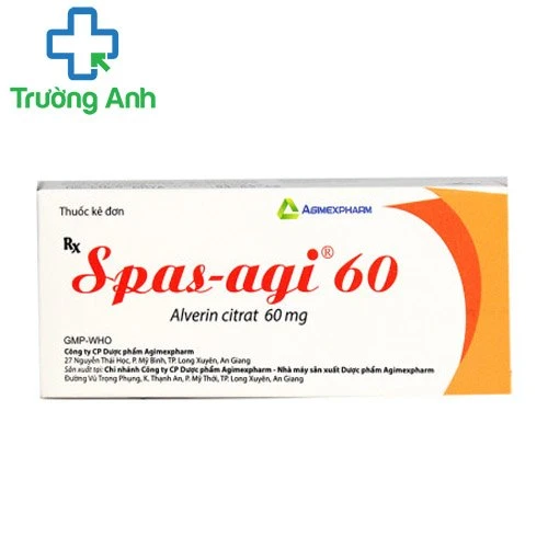 Spas-Agi 60 - Thuốc điều trị co thắt cơ trơn đường tiêu hóa của Agimexpharm
