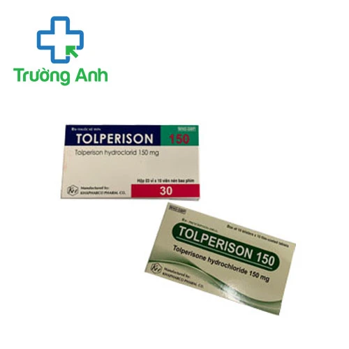 Tolperison 150mg Khapharco - Điều trị co cứng sau đột quỵ hiệu quả