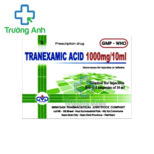Tranexamic acid 1000mg/10ml MD Pharco - Phòng & điều trị chảy máu