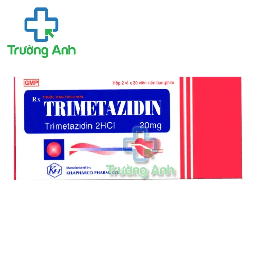 Trimetazidin 20mg Khapharco - Điều trị đau thắt ngực ổn định