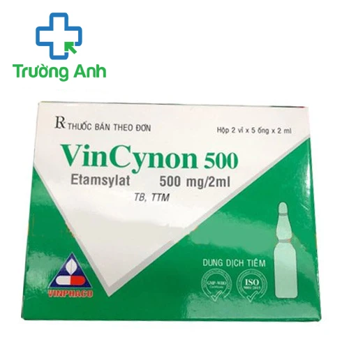 Vincynon 500mg/2ml - Thuốc điều trị xuất huyết của Vinpharco