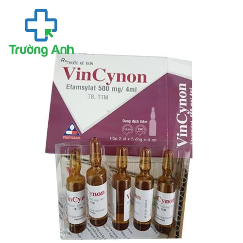 Vincynon 500mg/4ml - Thuốc điều trị xuất huyết của Vinpharco