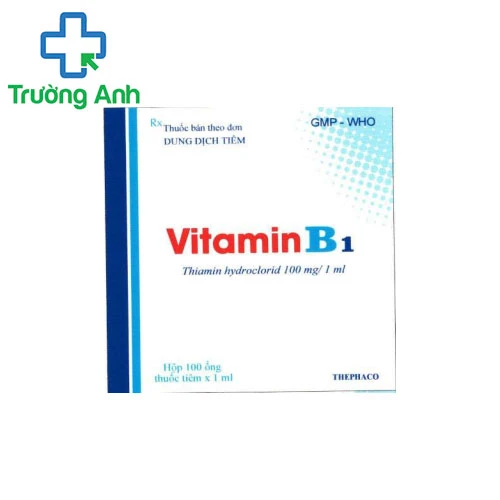 Vitamin B1 100mg/ml Thephaco Điều trị hội chứng Wernicke