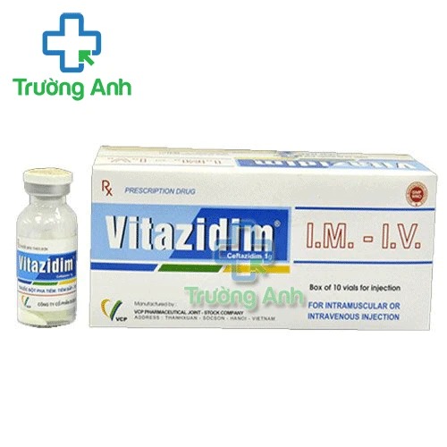 Vitazidim 1g VCP - Thuốc điều trị nhiễm khuẩn nặng hiệu quả