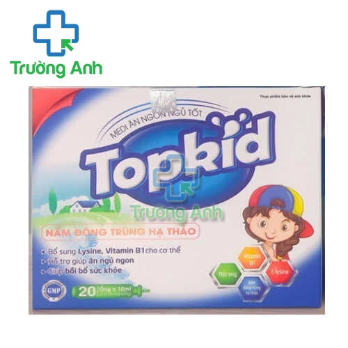 Siro Topkid Nanofrance - Hỗ trợ kích thích hệ tiêu hóa cho trẻ