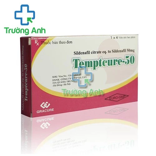 Temptcure 50 - Thuốc điều trị rối loạn cương dương hiệu quả