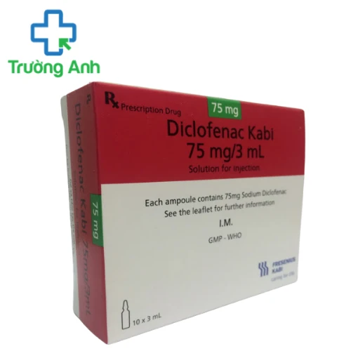 Diclofenac Kabi 75mg/3ml - Thuốc điều trị viêm khớp, thoái hóa khớp