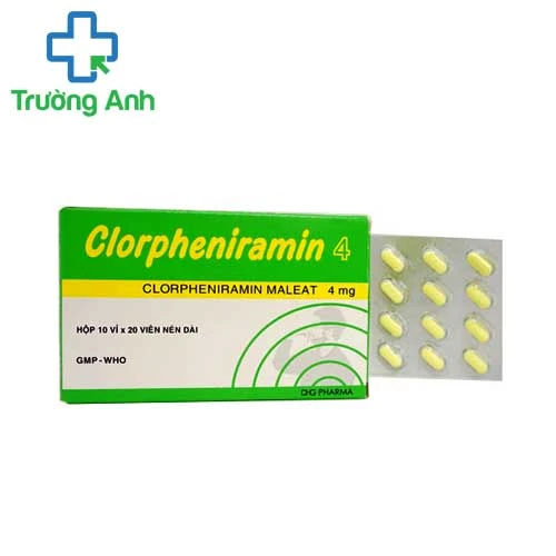 Clorpheniramin 4mg Dhgpharma - Thuốc chống dị ứng hiệu quả