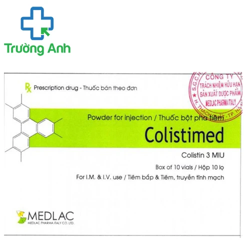 Colistimed 3 MIU - Thuốc điều trị nhiễm khuẩn hiệu quả