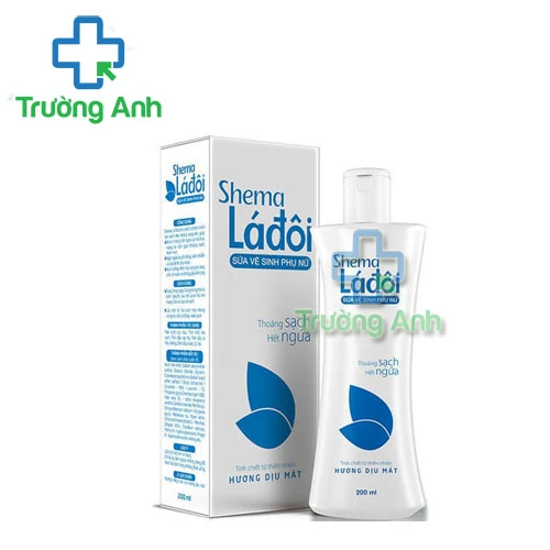 Shema Lá đôi 200ml (hương dịu mát) - Dung dịch vệ sinh phụ nữ hiệu quả