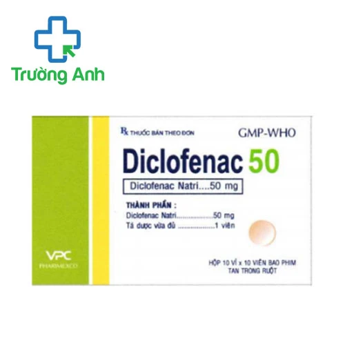 Diclofenac 50 Cửu Long - Thuốc điều trị viêm xương khớp hiệu quả