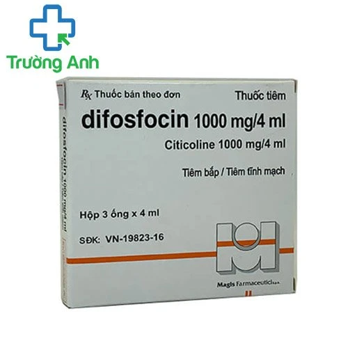 Difosfocin 1000mg/4ml - Thuốc điều trị bệnh thần kinh của Ý