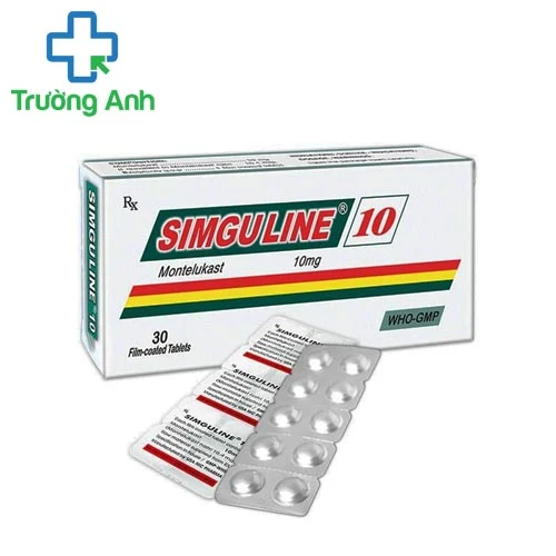 Simguline 10mg - Thuốc điều trị các bệnh đường hô hấp hiệu quả