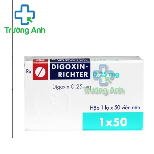 Digoxin-Richter 0,25mg Gedeon Richter - Thuốc điều trị suy tim loạn nhịp hiệu quả