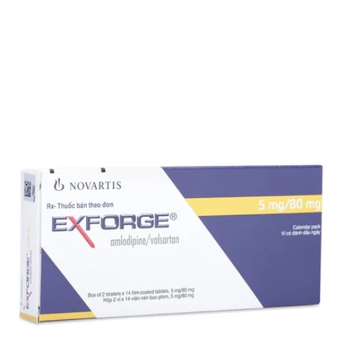 Exforge tab 5mg/ 80mg - Thuốc điều trị huyết áp cao hiệu quả